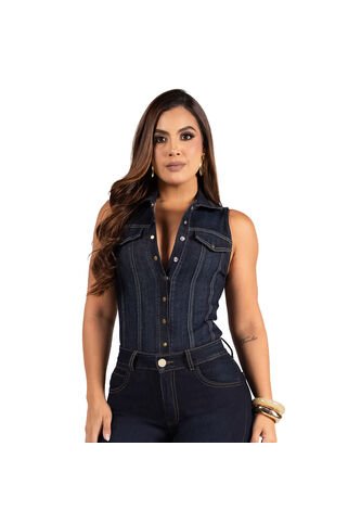 BLUSA TRUCCOS JEANS MUJER B05033382 AZUL OSCURO Talla S Truccos Jeans