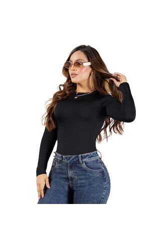 BLUSA TRUCCOS JEANS MUJER B05025376 NEGRO Talla S Truccos Jeans