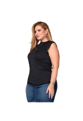 BLUSA TRUCCOS JEANS MUJER P03033719 NEGRO Talla XXL