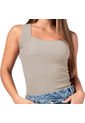 BLUSA TRUCCOS JEANS MUJER B05033365 TAUPE Talla S de Truccos Jeans