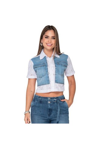 CAMISA TRUCCOS JEANS MUJER B07024749 Talla L Truccos Jeans