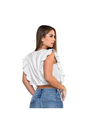 BLUSA TRUCCOS JEANS MUJER B03033727 IVORY Talla L
