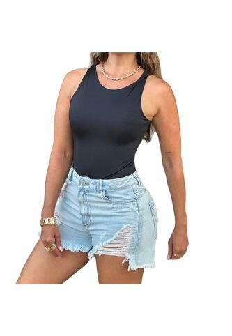 BLUSA TRUCCOS JEANS MUJER B05033362 NEGRO Talla S Truccos Jeans