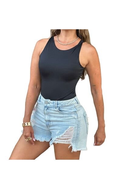 BLUSA TRUCCOS JEANS MUJER B05033362 NEGRO Talla S