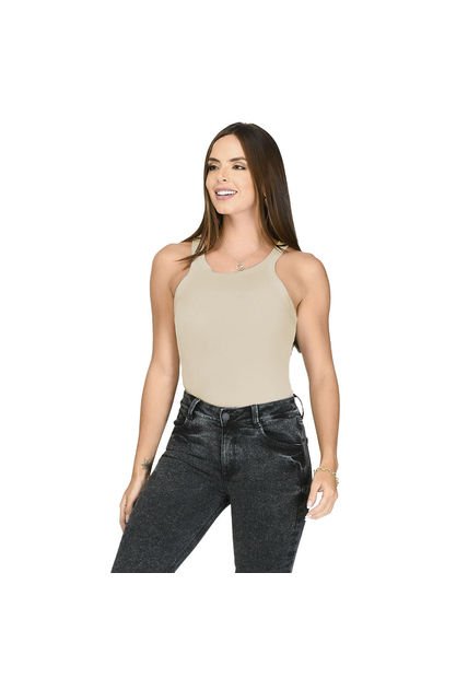 BLUSA TRUCCOS JEANS MUJER B03033584 KAKI Talla M