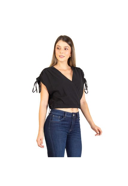 BLUSA TRUCCOS JEANS MUJER B03024699 NEGRO Talla M
