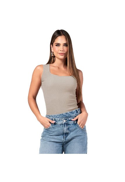BLUSA TRUCCOS JEANS MUJER B05033365 TAUPE Talla L