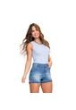 BLUSA TRUCCOS JEANS MUJER B05033350 AZUL CLARO Talla S de Truccos Jeans