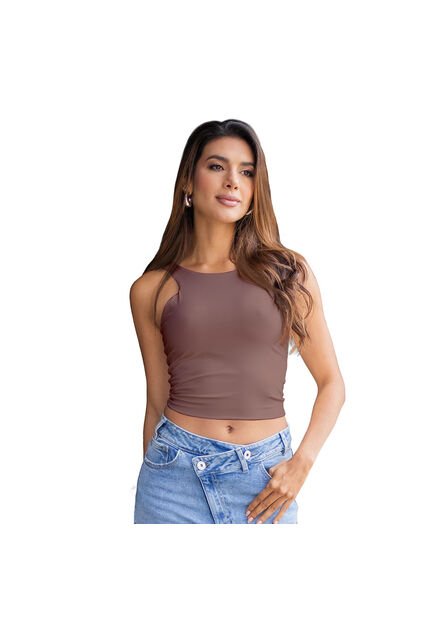 BLUSA TRUCCOS JEANS MUJER B03033714 TABACO Talla L