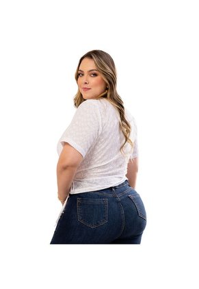 BLUSA TRUCCOS JEANS MUJER P03024706 BLANCO Talla XL
