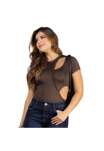 BLUSA TRUCCOS JEANS MUJER B05024371 MARRON Talla S Truccos Jeans