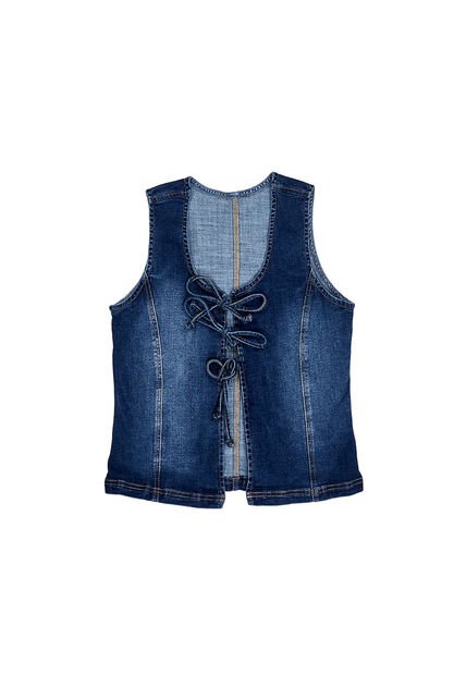 BLUSA TRUCCOS JEANS MUJER T03033721 AZUL MEDIO Talla S