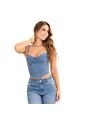 BLUSA TRUCCOS JEANS MUJER T03034696 AZUL OSCURO Talla S de Truccos Jeans