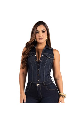 BLUSA TRUCCOS JEANS MUJER B05033382 AZUL OSCURO Talla L Truccos Jeans