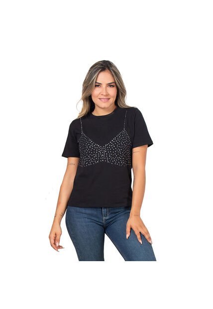 CAMISETA TRUCCOS JEANS MUJER B09006121 Talla M