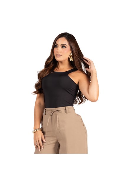 BLUSA TRUCCOS JEANS MUJER B05033378 NEGRO Talla L