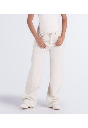 Pantalón Bota Recta Con Cortes Typer