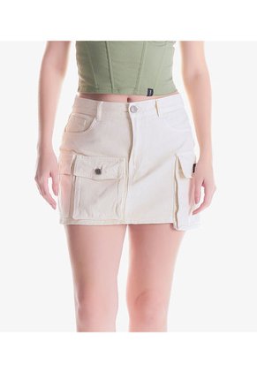 Falda Cargo En Drill Para Mujer Typer