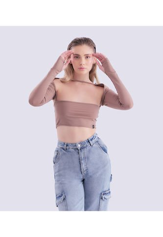 Top Con Manga Para Mujer Typer Typer