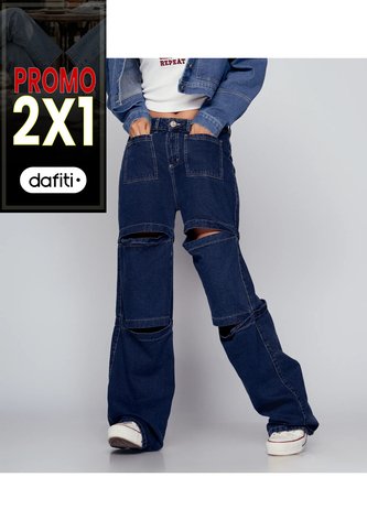 Jean Wide Leg Para Mujer Typer Typer