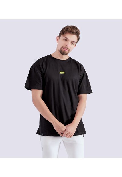 Camiseta Oversize Estampada Para Hombre Typer