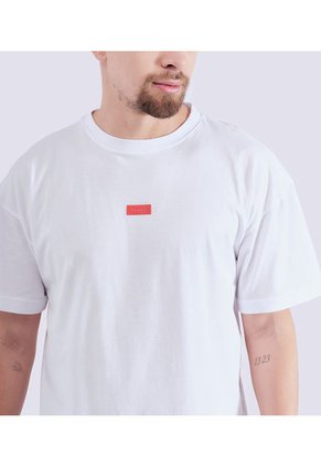 Camiseta Oversize Estampada Para Hombre Typer