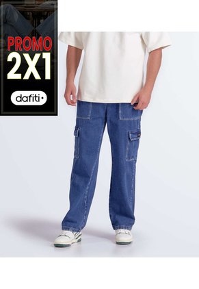 Jean Tipo Carpintero Relaxed Fit Para Hombre Typer