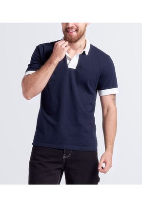 Polo Para Hombre Combinado Typer