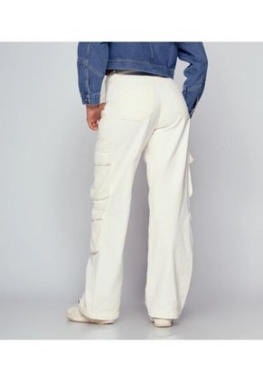 Pantalon Wide Leg Cargo Para Mujer Typer