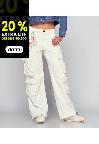 Pantalon Wide Leg Cargo Para Mujer Typer Typer