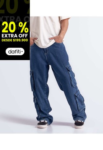 Jean Para Hombre Tipo Cargo Typer Typer