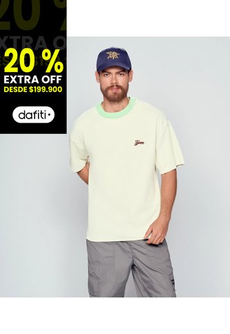 Camiseta Con Cuello Tejido Para Hombre Typer Typer