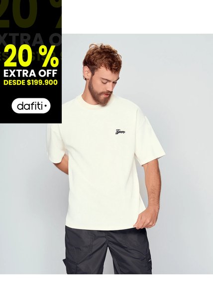 Camiseta Con Cuello Tejido Para Hombre Typer