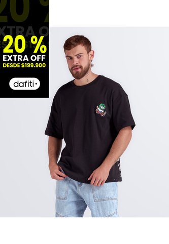 Camiseta Oversize Estampada Typer Typer