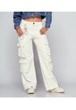 Pantalon Wide Leg Cargo Para Mujer Typer de Typer
