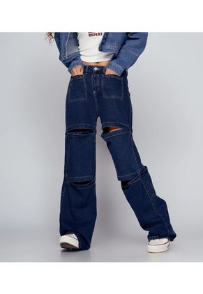 Jean Wide Leg Para Mujer Typer