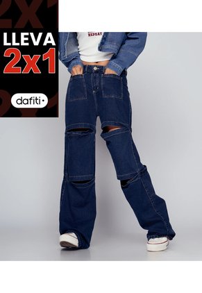 Jean Wide Leg Para Mujer Typer