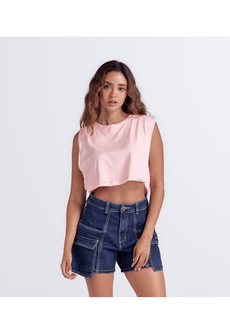 Blusa  Manga Sisa Con Sesgos Typer Typer