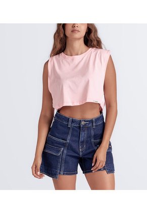 Blusa Manga Sisa Con Sesgos Typer