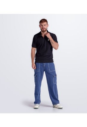 Polo Con Cierre Estampado Typer