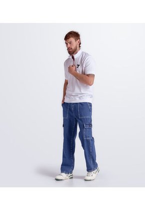 Polo Con Cierre Estampado Typer