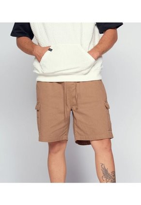 Bermuda Baggy Cargo Encauchada Para Hombre Typer