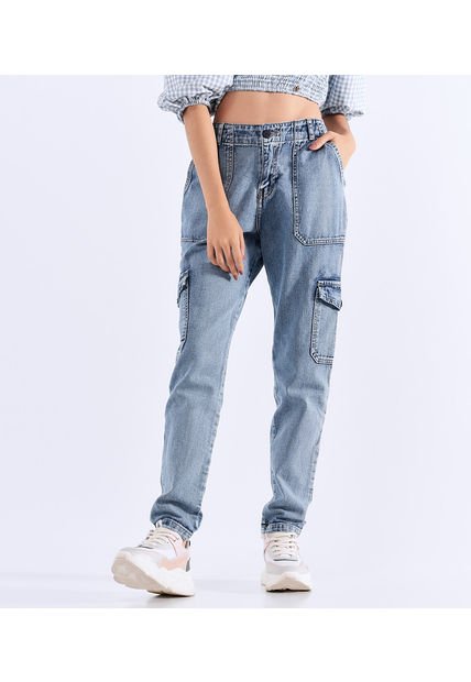 Jean Confort Para Mujer Tipo Cargo Typer