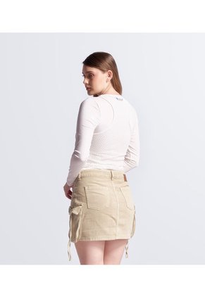 Buzo Manga Larga Con Cortes Para Mujer Typer