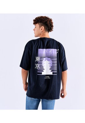 Camiseta Para Hombre Oversize Typer