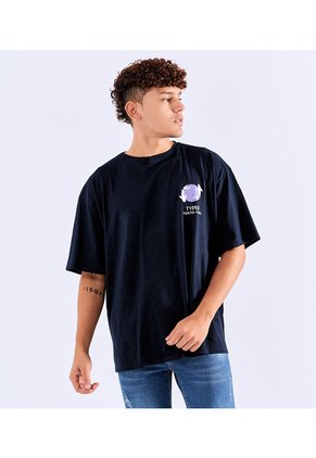 Camiseta Para Hombre Oversize Typer