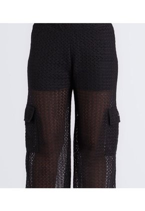 Pantalón Relaxed En Malla Tipo Cargo Typer