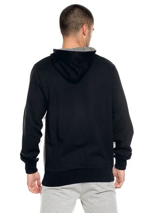 Hoodie Negro-Gris-Blanco UMBRO
