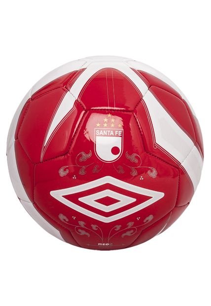 Balon Umbro Santa Fe Neo Trainer Blanco-Rojo-Dorado