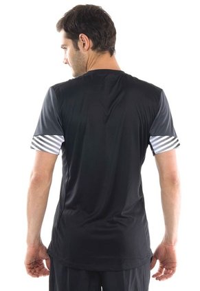 Camiseta Negro-Gris-Blanco UMBRO Santa Fe Pro Training S/S Jersey